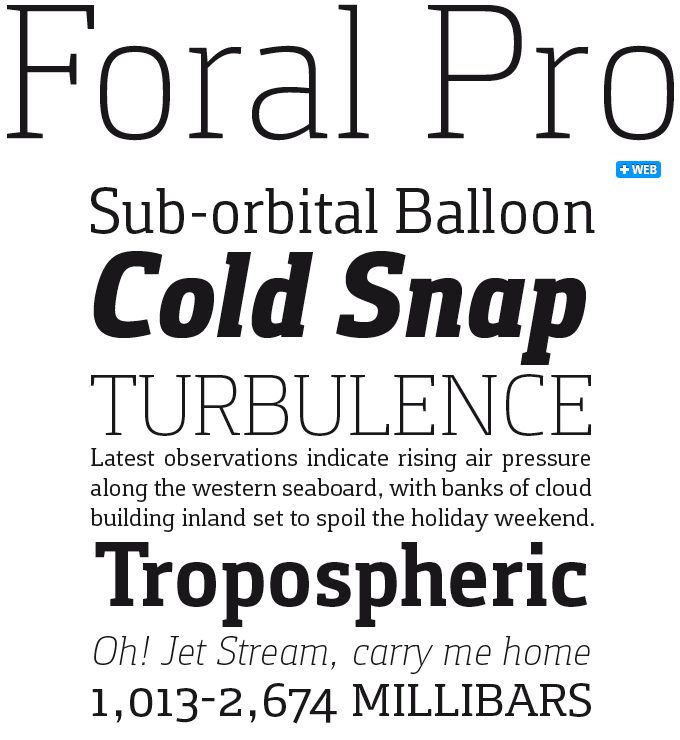 Foral font sample