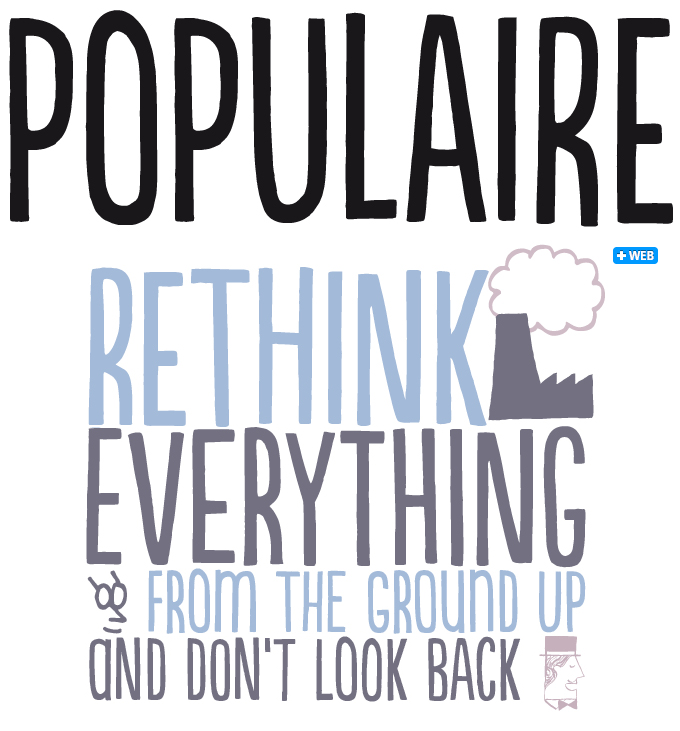 Populaire font sample