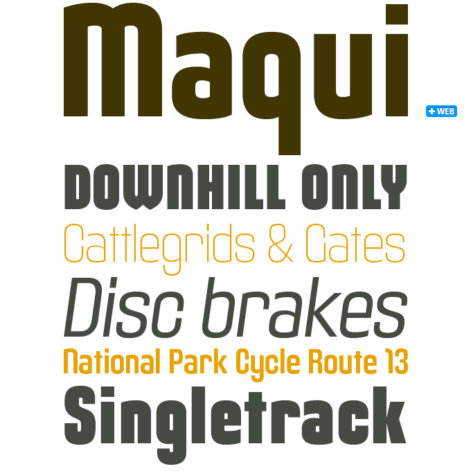 Maqui font sample