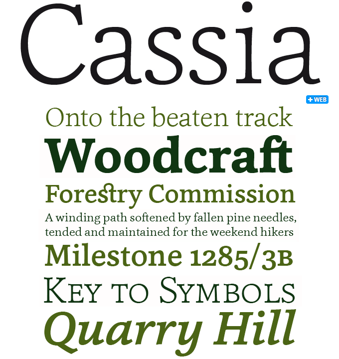 Cassia font sample
