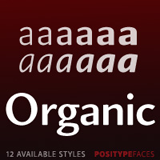 Organic font flag