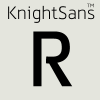 Knight Sans font flag