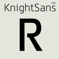 Knight Sans police drapeau