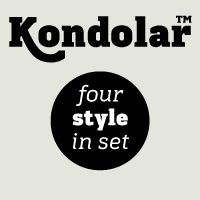 Kondolar font flag