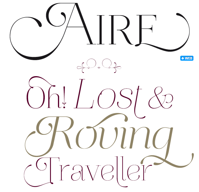 Aire font sample