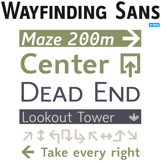 Wayfinding Sans font sample