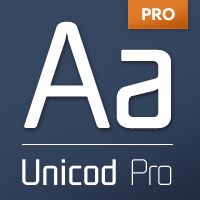 Unicod font flag