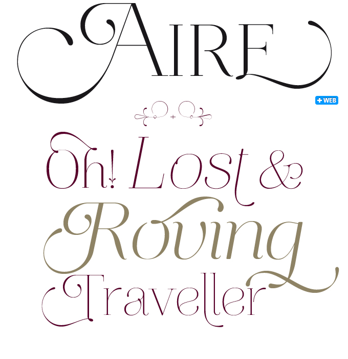 Aire font sample
