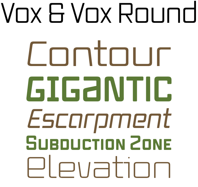 Vox font sample