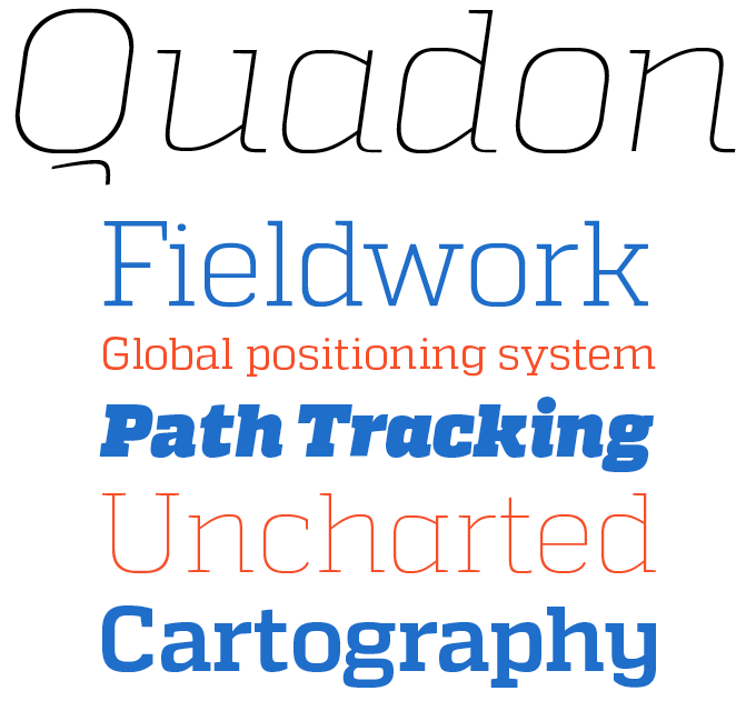 Quadon font sample