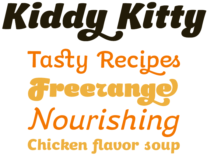 Kiddy Kitty font sample