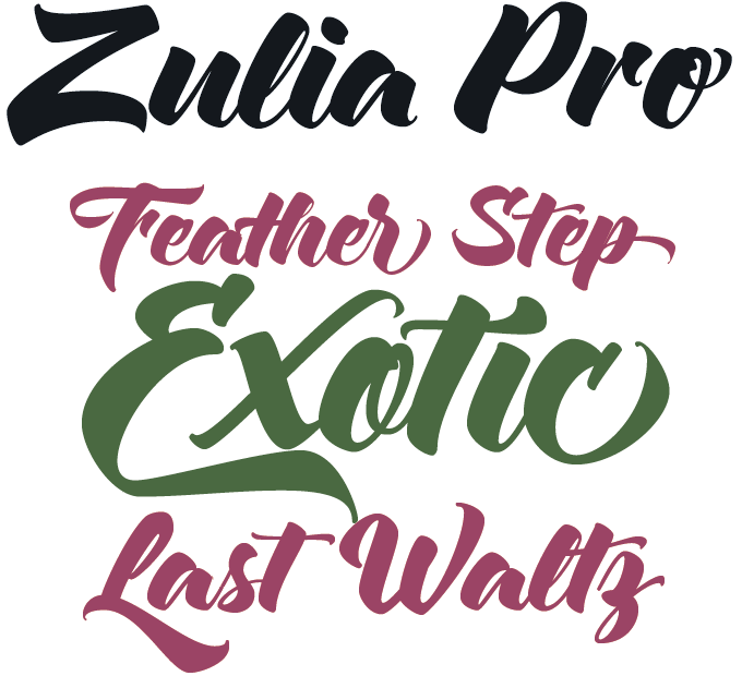 Zulia Pro font sample