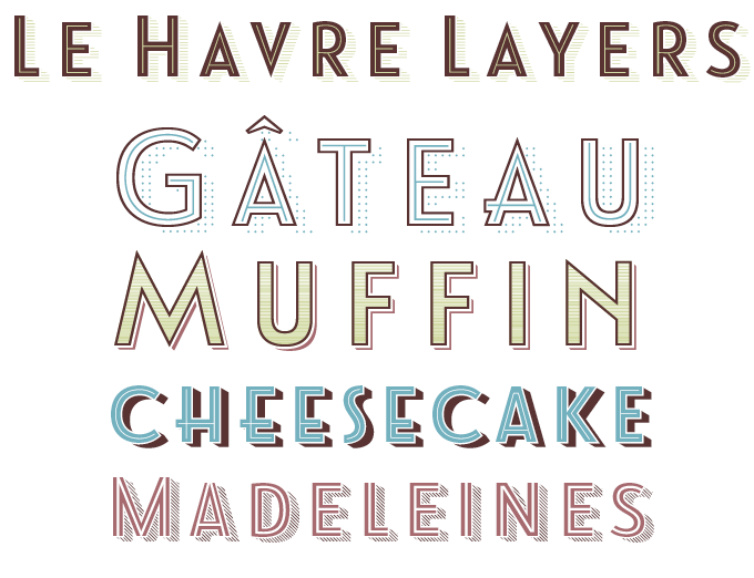 Le Havre Layers font sample