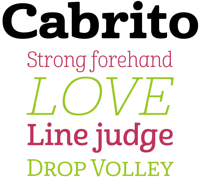 Cabrito font sample