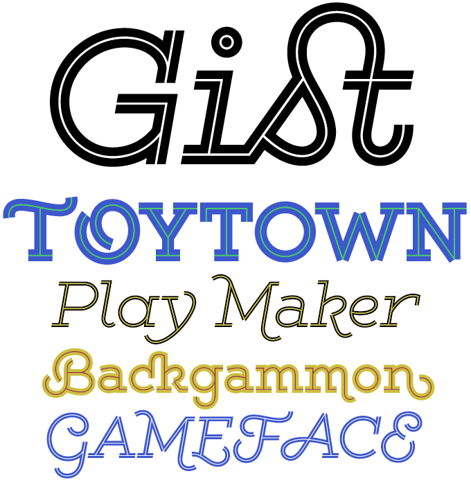 Gist font sample