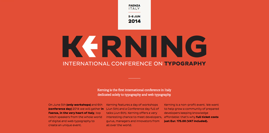 Kerning Conference