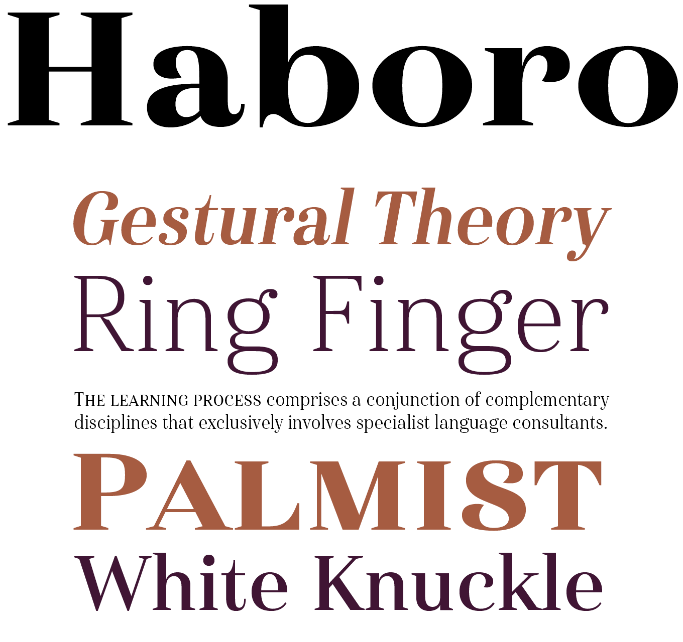 Haboro Font Sample
