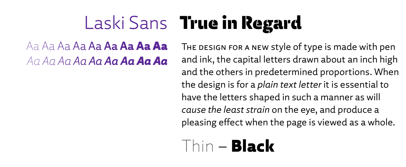 Laski Sans Font Sample