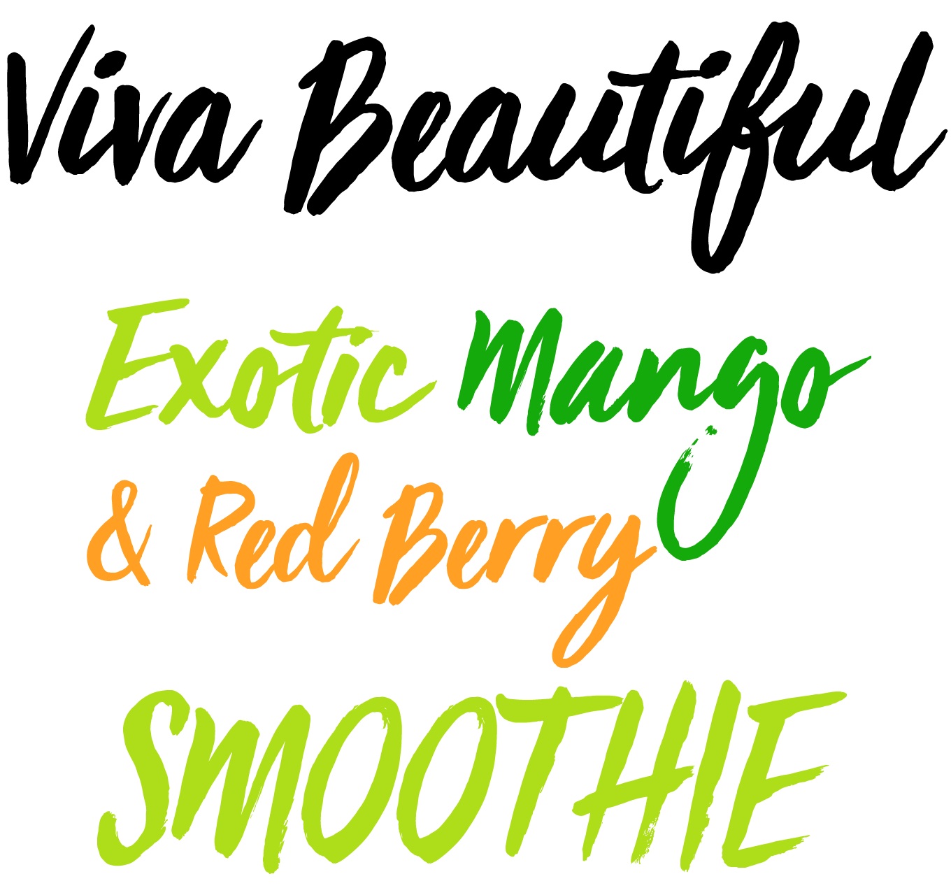 Viva Beautiful Font Sample