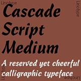 Cascade Script font flag