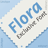 Flora font flag