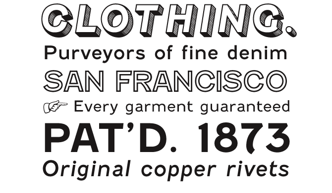 Fenwick font sample