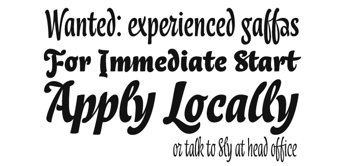 Lokal Script font sample