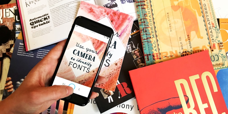 use your camera to identify fonts